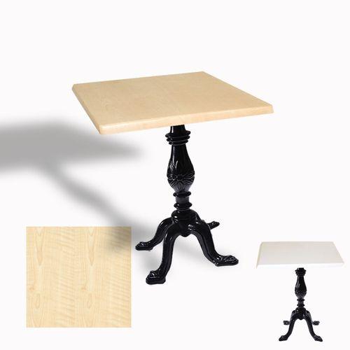 Dockers Çipa 1001 Döküm Ayak Kare Masa 70x70 cm - (Werzalit, Wermodin ve Allzalit Tabla) - Akçaağaç