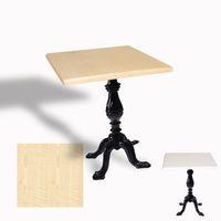 Dockers Çipa 1001 Döküm Ayak Kare Masa 70x70 cm - (Werzalit, Wermodin ve Allzalit Tabla) - Akçaağaç