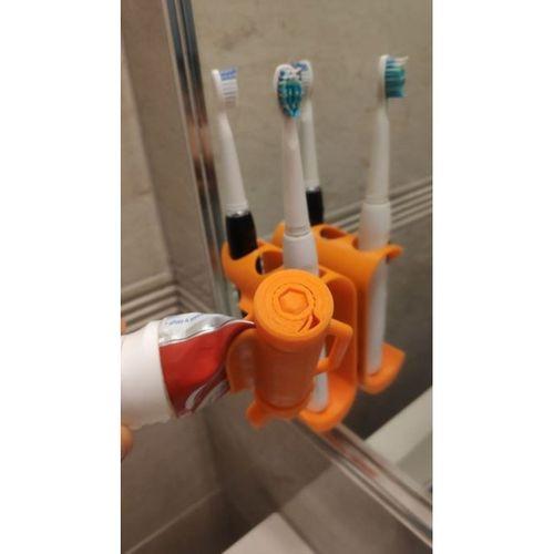 Diş Macunu Squeezer ve Diş Fırçası Tutucu - 5137087
