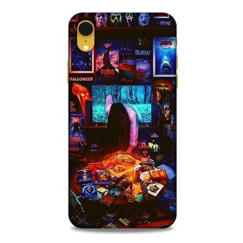 Retro (30) Desen Silicone Case Renkli Apple iPhone XR Kılıf