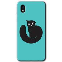 Galaxy A01 Core Kılıf HD Desen Baskılı Arka Kapak - Cat Vector