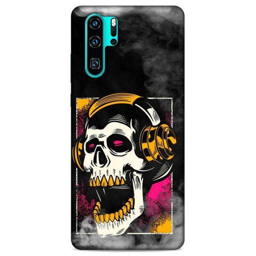 Lopard Huawei P30 Pro Uyumlu Kılıf Tattoo's (10) Full Koruma Kılıfı Turuncu