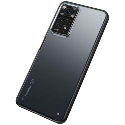 Xiaomi Redmi Note 11 Pro Kılıf Volks Serisi Kenarları Silikon Arkası Şeffaf Sert Kapak - Siyah