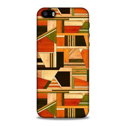 Lopard Apple Iphone 5 Uyumlu Kılıf Wood'X (45) Liquid Air Kılıf Baskılı