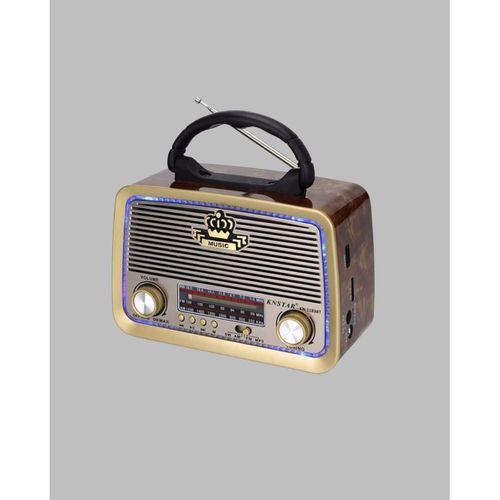 Taşınabilir Nostalji Radyo Bluetooth Usb Aux Girişli