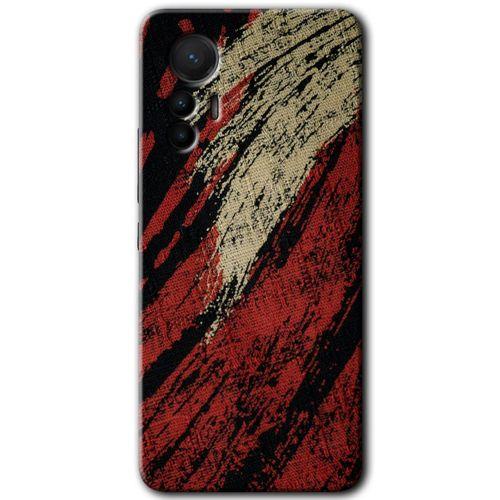 Xiaomi Mi 12 Lite HD Baskılı Kılıf + 9D Tam Ekran Koruyucu - Kumaş Deseni 6