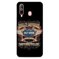 Samsung Galaxy A60 Uyumlu Kılıf Motorsiklet (6) Silikon Kılıf Harley Davidson