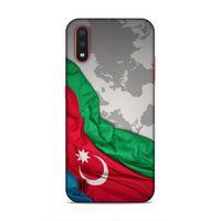 Samsung Galaxy A01 Uyumlu Kılıf Azarbaijan (16) Kalın Kılıf Harita Bayrak