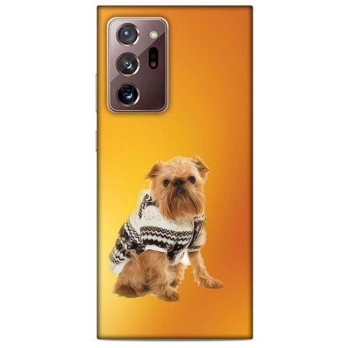 Samsung Galaxy Note 20 Ultra Kılıf Köpek Kıyafetleri (28) Arka Kapak Brüksel Griffonu Hırka