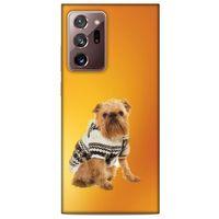 Samsung Galaxy Note 20 Ultra Kılıf Köpek Kıyafetleri (28) Arka Kapak Brüksel Griffonu Hırka