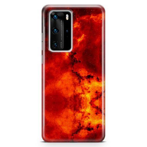Huawei P40 Pro Kılıf Red Night Arka Kapak Koruma Desenli Full Koruyucu