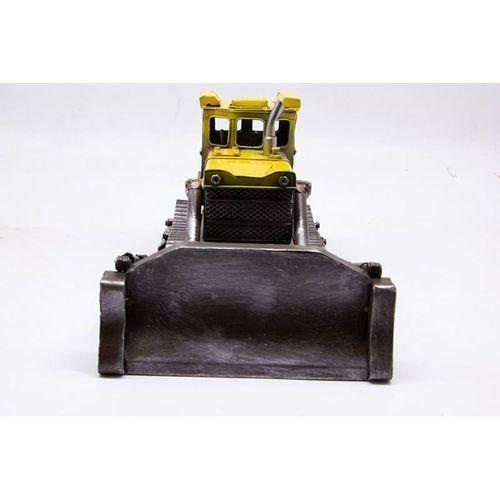 Dekoratif Metal Buldozer Biblo