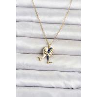 316L Çelik Zincir Gold Renk Dolphin Model Kadın Kolye
