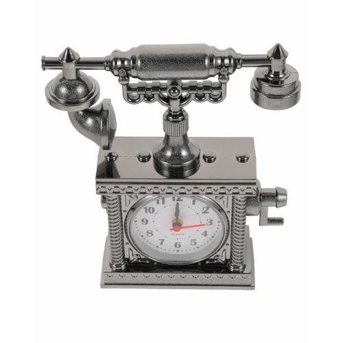 Klasik Telefon Görünümlü Masaüstü Saat Ve Alarm