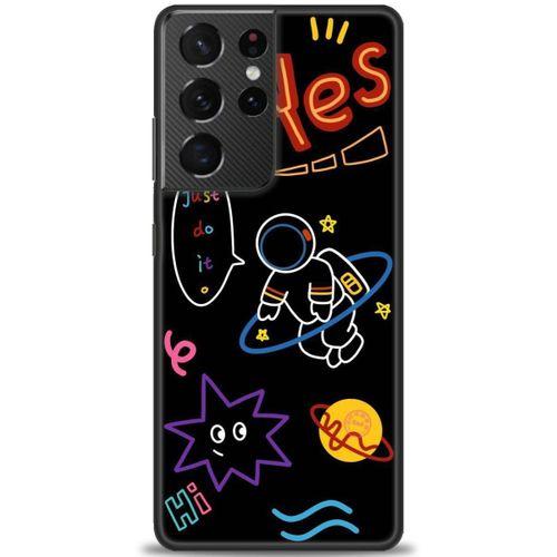 Samsung Galaxy S21 Ultra Kılıf HD Baskılı Kılıf - Yes + Tam Ekran Koruyucu