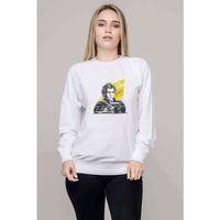 Formula F1 Ayrton Senna f1 Car Baskılı Beyaz Kadın Sweatshirt