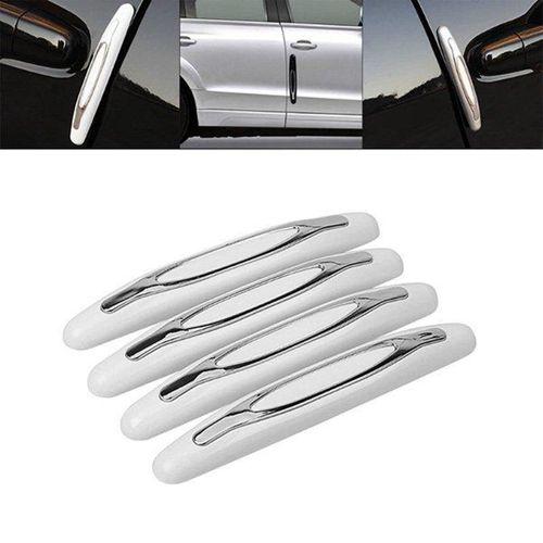 Zhltools Araç 4 Parça Kapı Anti Scratch Çizik Önleyici Tampon Koruma Beyaz