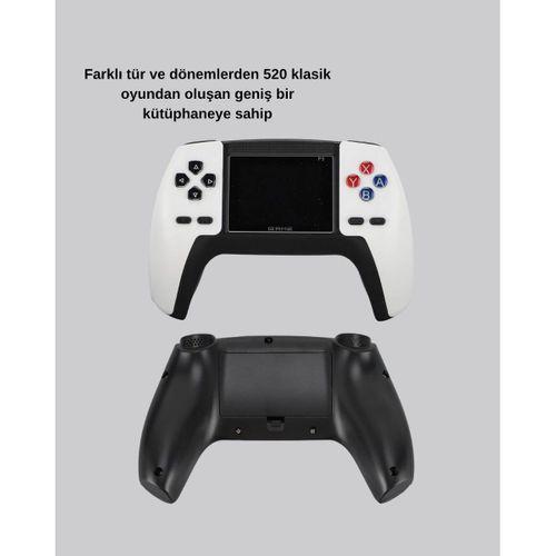 Oyun Konsolu – 520 Dahili Oyun, Şarjlı, Tv Av Çıkışlı Mini Konsol