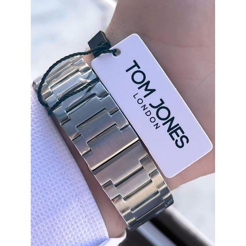 Tom Jones Çelik Kordon 3 Atm Suya Dayanıklı 2 Yıl Garantili Erkek Kol Saati+Bileklik TJE1.10017.2