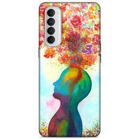 Lopard Oppo Reno 4 Pro Uyumlu Kılıf Manipülasyon ☻ (46) Core Armor Kılıf Desenli