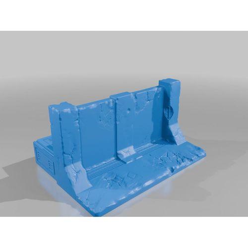 Masaüstü Oyunları İçin Beton Bariyer (Bu ürün Sadece Plastik parçadır - Almadan Önce Soru Sorabilirsiniz)