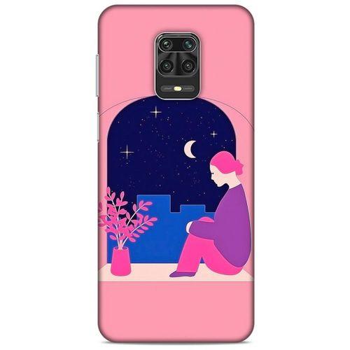 Xiaomi Redmi Note 9S Kılıf Depresyon (3) Kapak Lacivert Turuncu
