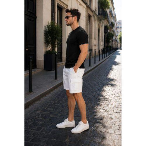 ALEXANDERGARDI Bisiklet Yaka Kolları Şeritli Triko T-shirt (1243)
