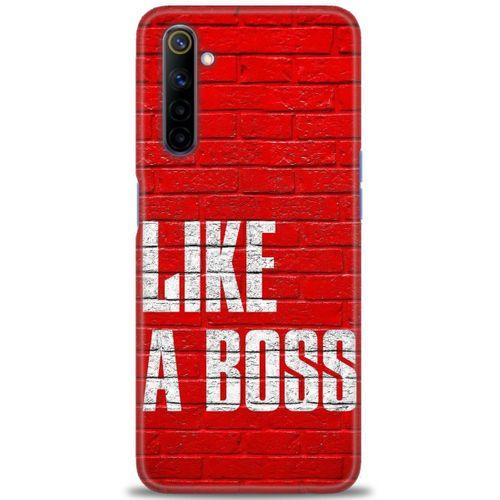 Realme 6 Kılıf HD Baskılı Kılıf - Like a Boss + Tam Ekran Koruyucu