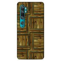 Lopard Xiaomi Mi Note 10 Pro Uyumlu Kılıf Wood'X (47) Crystal Flex Kılıf Baskılı