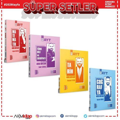 Benim Hocam AYT Matematik Türk Dili Edebiyat Tarih ve Coğrafya Video Destekli Konu Seti 4 Kitap