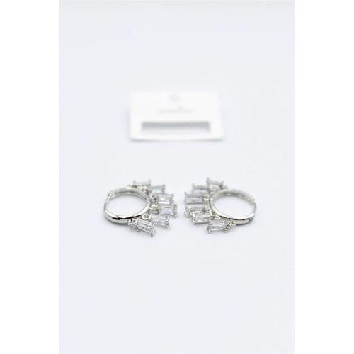 Baget Taşlı Shakira Küpe - Gümüş