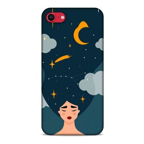 Apple iPhone SE 2020 Kılıf Depresyon (26) Tpu Silikon Kılıf Açık Kahverengi