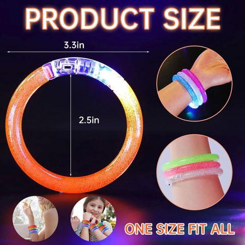 Led Işıklı Pilli Işıklı Rengarenk Bileklik Işıklı Bilezik Karışık Renk 1 Adet
