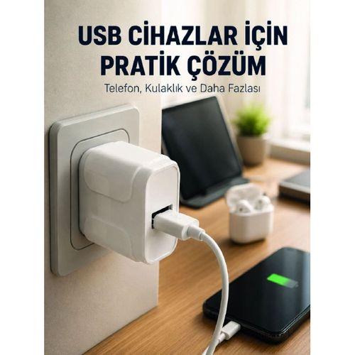 12w Usb Şarj Adaptörü 5v 2 4a Hızlı Ve Güvenli Şarj Başlığı