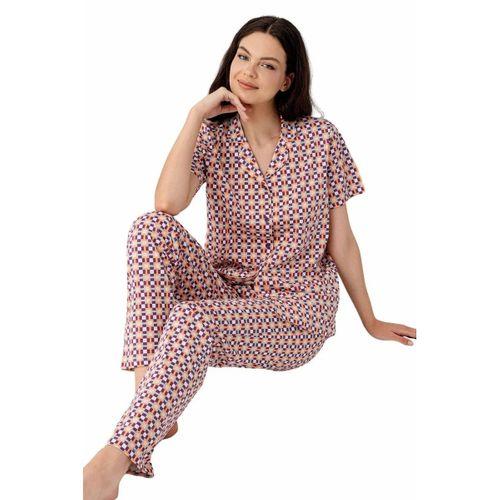 Gömlek Pijama Takım Kadın Ar3562