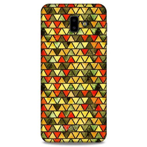 Samsung Galaxy J6 Plus Kılıf Pastel Renkler (46) Core Armor Kılıf Yeşil Sarı