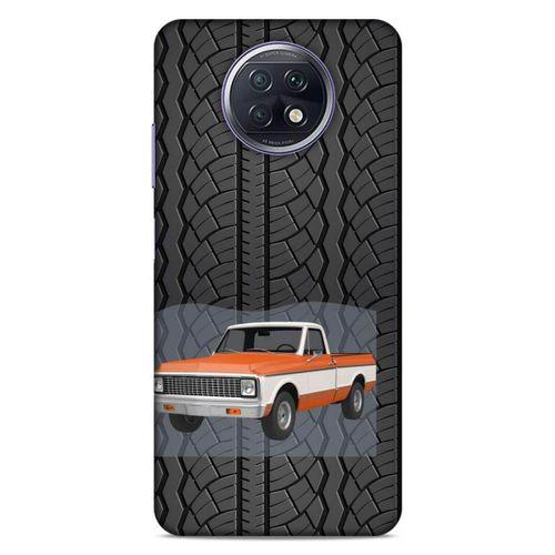 Lopard Xiaomi Redmi Note 9T Uyumlu Kılıf PickUpX (11) Tam Koruma Turuncu Beyaz