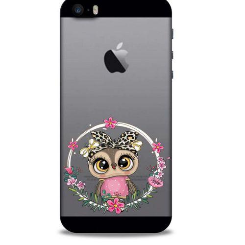 Zoologix (77) Apple Iphone 5S Şeffaf Kılıf Silikon Desenli