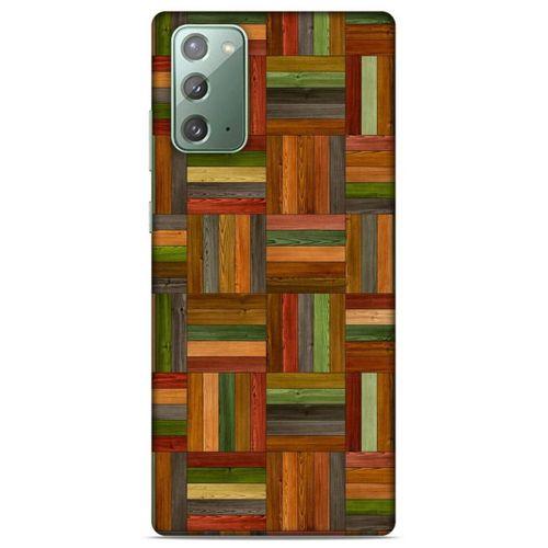 Lopard Samsung Galaxy Note 20 Uyumlu Kılıf Wood'X (21) Koruyucu Kapak Baskılı