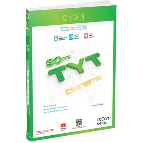 TYT Biyoloji 30 Deneme ÜçDörtBeş Yayınları