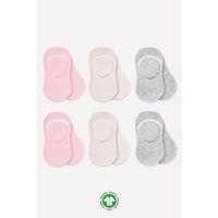 Eğitici Oyuncak Bistyle 6'Lı Silikonlu Babet Penye Çorap BS30101B Pembe Ekru Gri