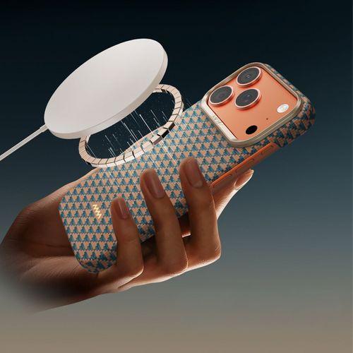 Apple iPhone 17 Pro Max Kılıf M-safe Şarj Özellikli Raptic Aramid Skin Origin Serisi Karbon Kapak