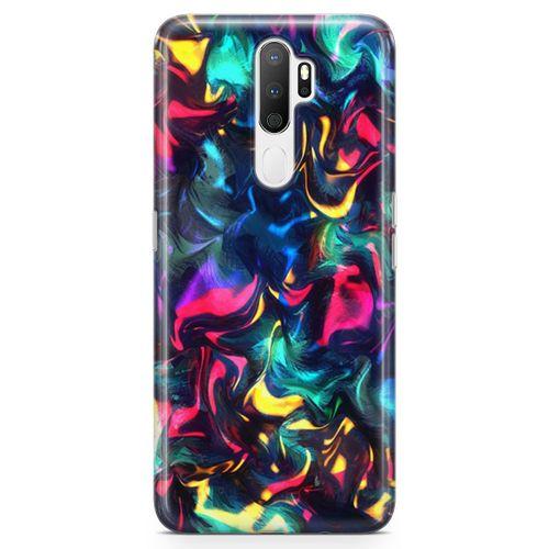Oppo A9 2020 Kılıf Işıklı Geceler Arka Kapak Koruma Desenli Full Koruyucu