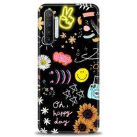 Realme XT Kılıf HD Baskılı Kılıf - Happy Day + Tam Ekran Koruyucu
