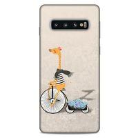 Samsung Galaxy S10 Kılıf FunnyMaX (17) Tasarım Kılıf Bej Zürafa