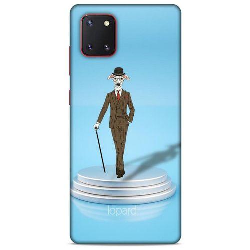 Samsung Galaxy Note 10 Lite Kılıf FunnyMaX (45) Liquid Air Kılıf Açık Mavi Köpek