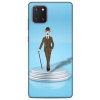 Samsung Galaxy Note 10 Lite Kılıf FunnyMaX (45) Liquid Air Kılıf Açık Mavi Köpek