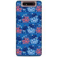 Samsung Galaxy A80 Uyumlu Kılıf Mavi Delisi (36) Glitter Kılıf Lokal