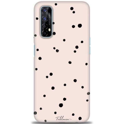 Realme 7 Kılıf HD Baskılı Kılıf - Puantiye + Tam Ekran Koruyucu