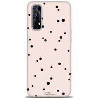 Realme 7 Kılıf HD Baskılı Kılıf - Puantiye + Tam Ekran Koruyucu